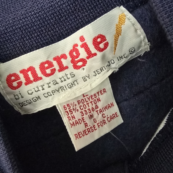 Vtg 80s Energie Bi Currants Nautical Sweater Size Large - Picture 3 of 13